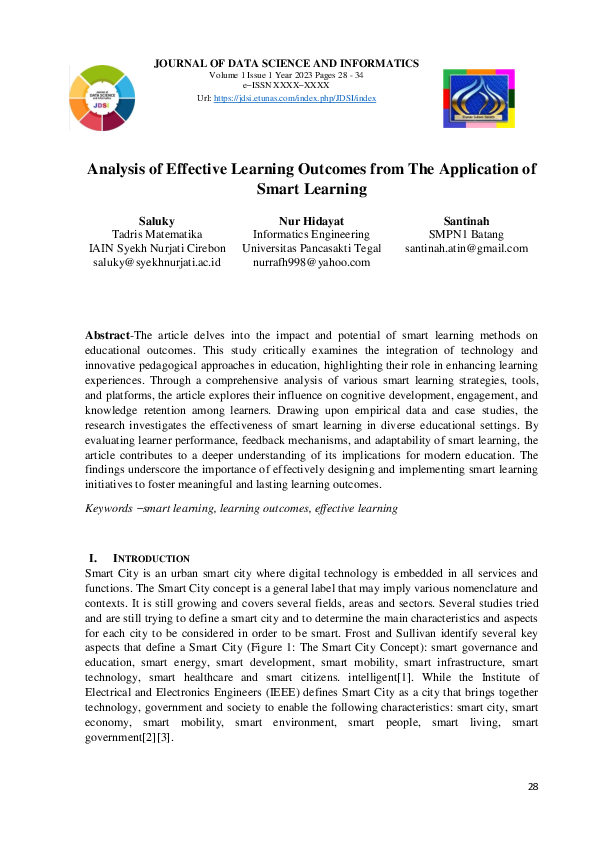 (PDF) Analysis of Effective Learning Outcomes from The Application of ...