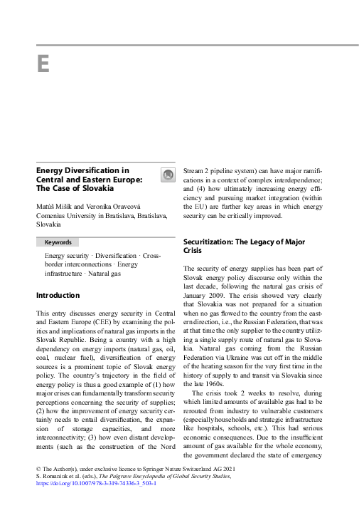 (PDF) Energy Diversification in Central and Eastern Europe: The Case of ...