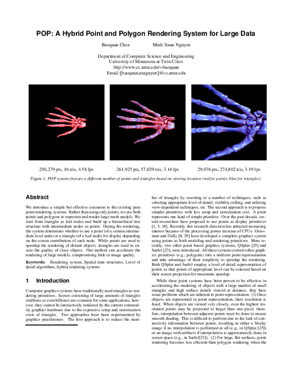 (PDF) Hybrid Rendering System for Large Point and Polygon Data