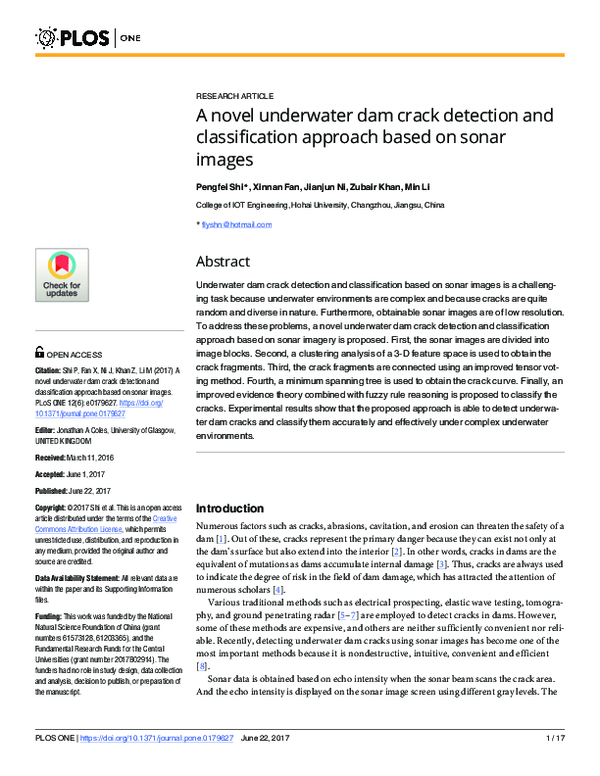 (PDF) A novel underwater dam crack detection and classification ...