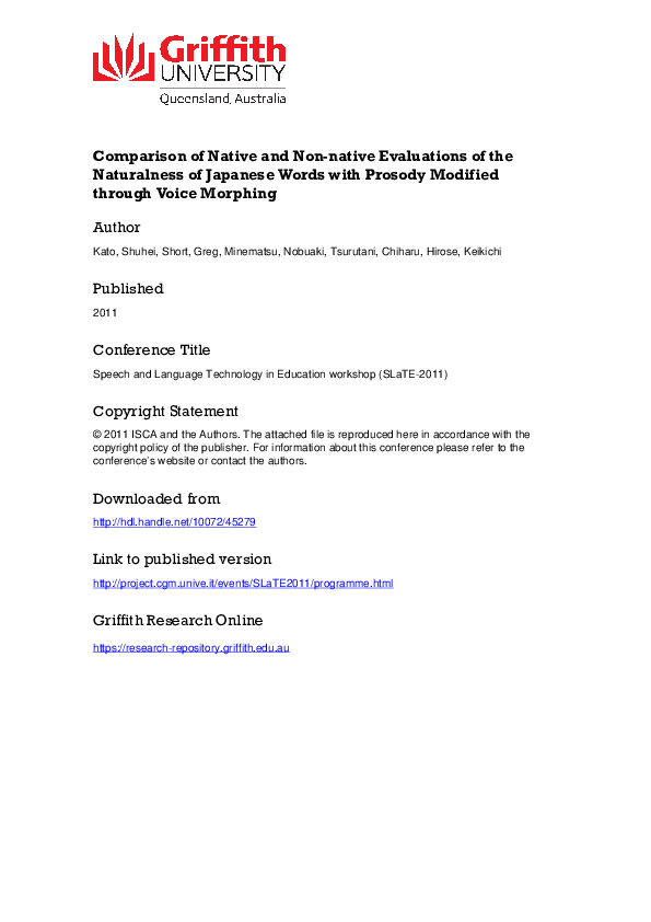(PDF) Comparison of Native and Non-native Evaluations of the ...