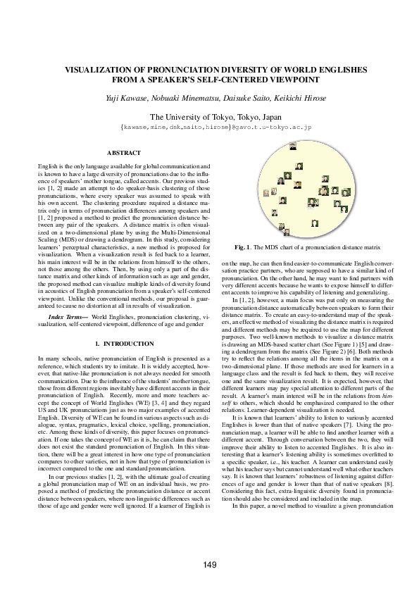 (PDF) Visualization of pronunciation diversity of world Englishes from ...