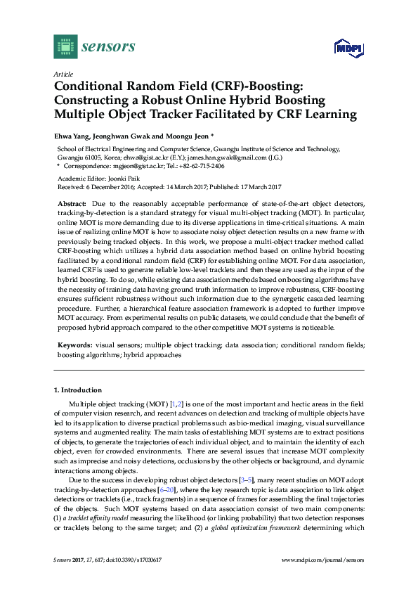 (PDF) Conditional Random Field (CRF)-Boosting: Constructing a Robust ...
