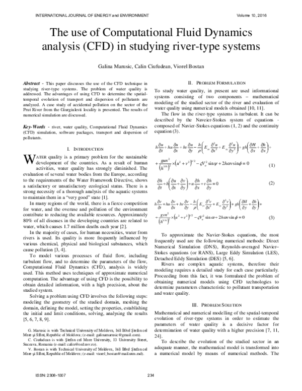 (PDF) The use of Computational Fluid Dynamics analysis ( CFD ) in ...