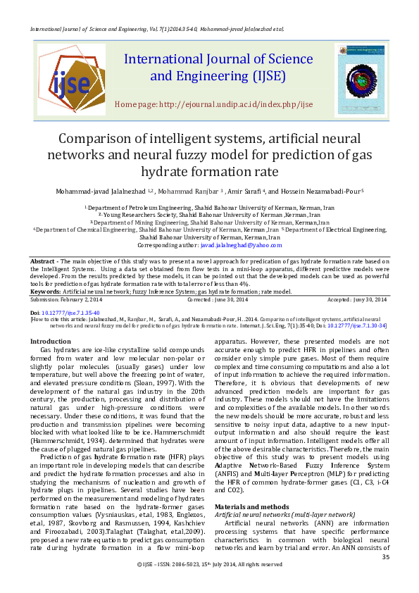 (PDF) Comparison of intelligent systems, artificial neural networks and ...
