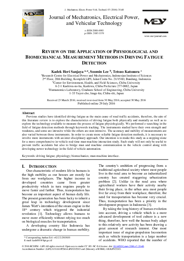 (PDF) Review on the application of physiological and biomechanical ...