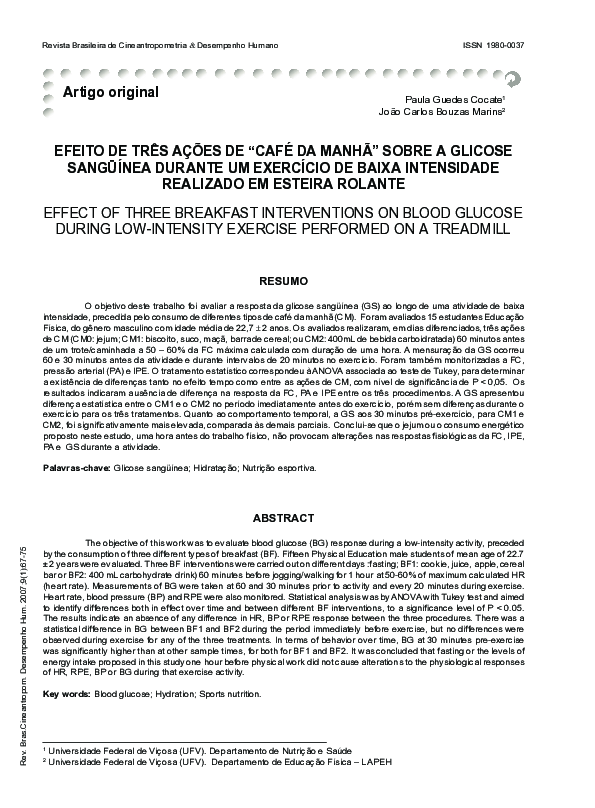 (PDF) Effect of three breakfast interventions on blood glucose during ...