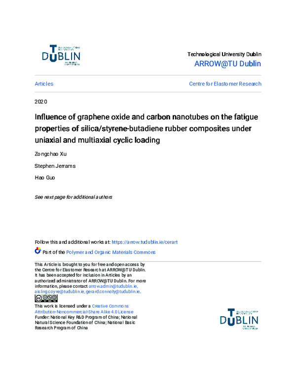 (PDF) Influence of graphene oxide and carbon nanotubes on the fatigue ...