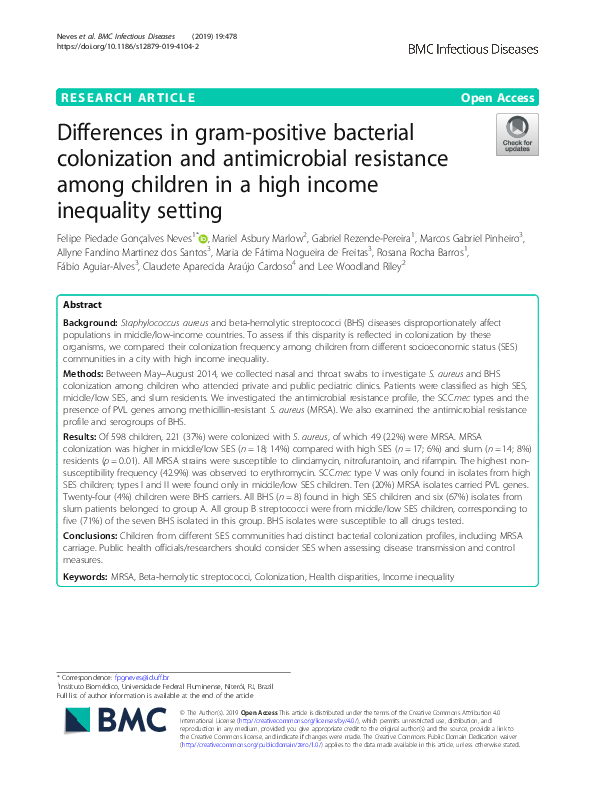 (PDF) Differences in gram-positive bacterial colonization and ...