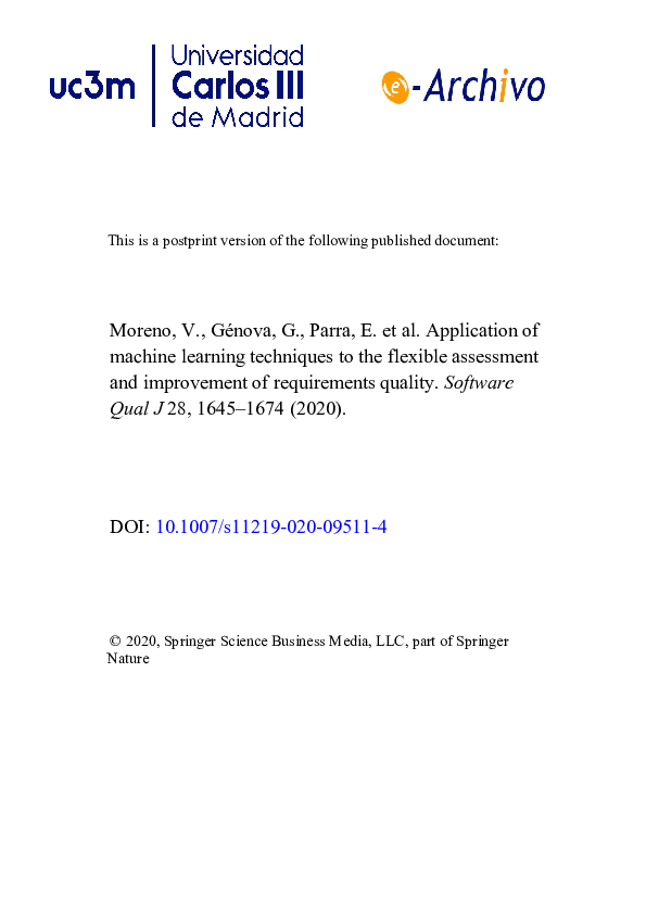(PDF) Application of machine learning techniques to the flexible ...