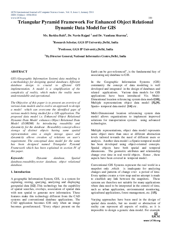 (PDF) Triangular Pyramid Framework For Enhanced Object Relational ...