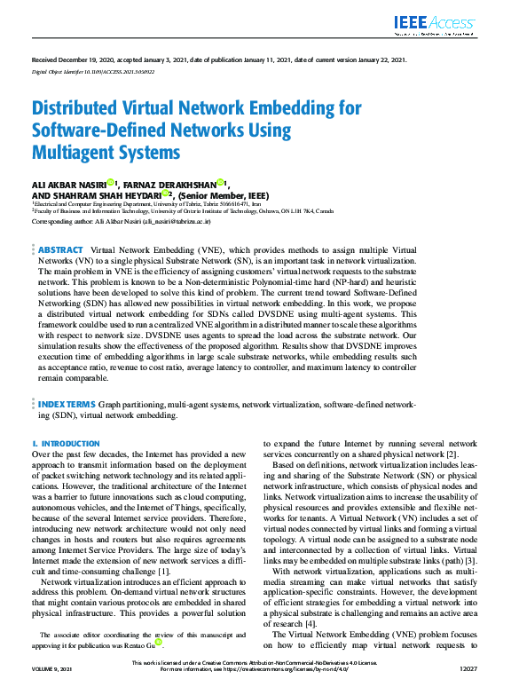 (PDF) Distributed Virtual Network Embedding for Software-Defined ...