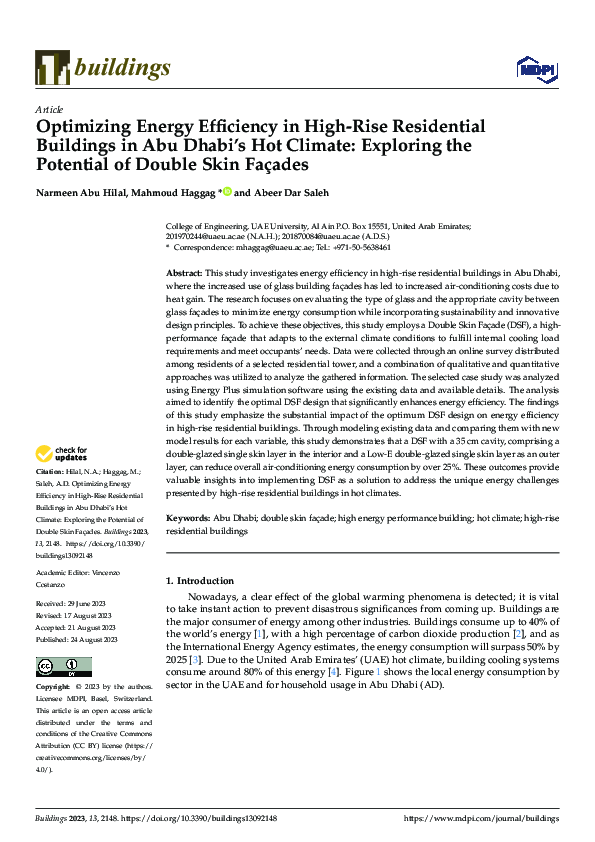 (PDF) Optimizing Energy Efficiency in High-Rise Residential Buildings ...