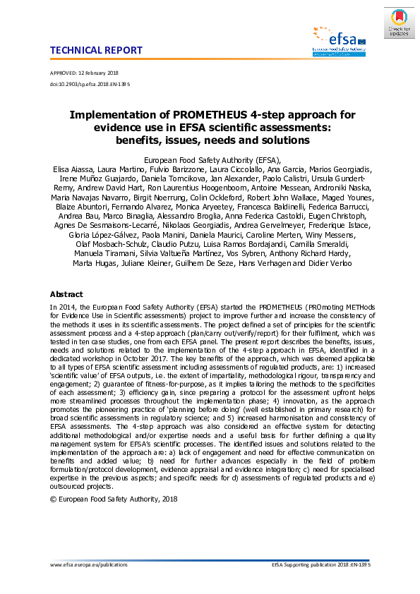 (PDF) Implementation of PROMETHEUS 4‐step approach for evidence use in ...