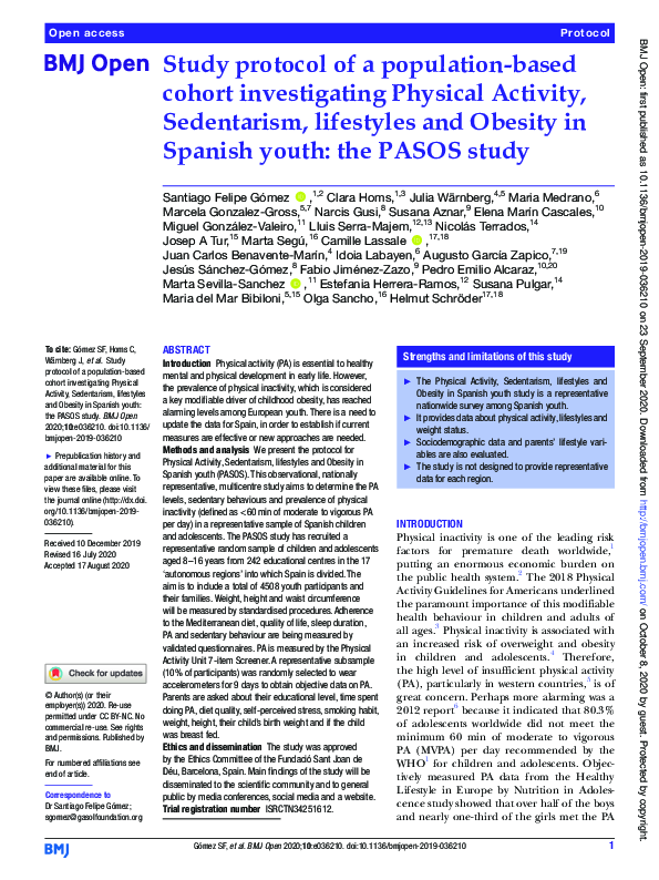 (PDF) Study protocol of a population-based cohort investigating ...