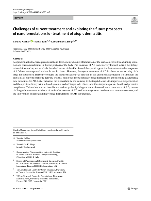 (PDF) Challenges of current treatment and exploring the future ...