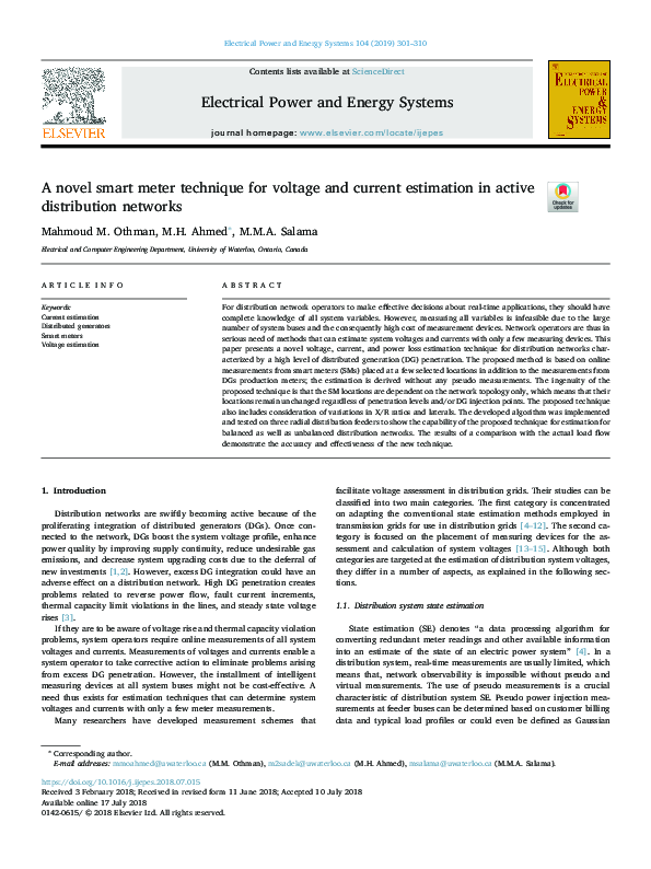 (PDF) A novel smart meter technique for voltage and current estimation ...