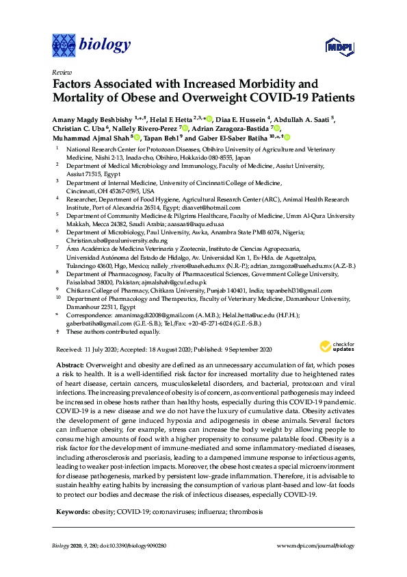 (PDF) Factors Associated with Increased Morbidity and Mortality of ...