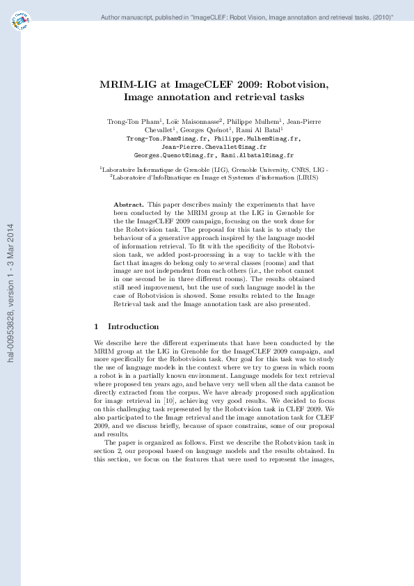 (PDF) Author manuscript, published in 