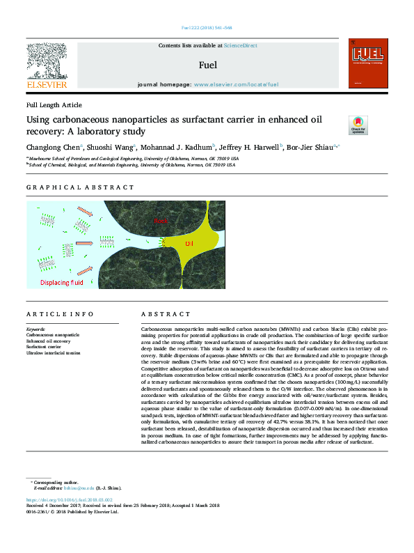 (PDF) Using carbonaceous nanoparticles as surfactant carrier in ...