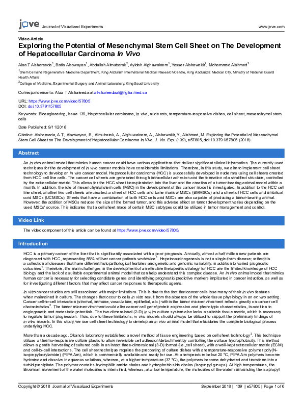 (PDF) Exploring the Potential of Mesenchymal Stem Cell Sheet on The ...