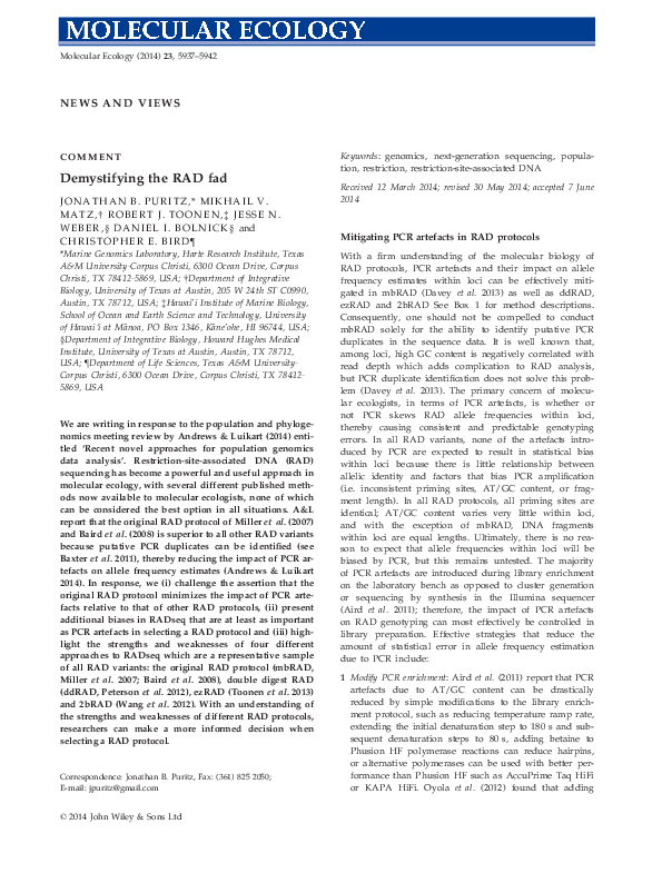 (PDF) Demystifying the RAD fad