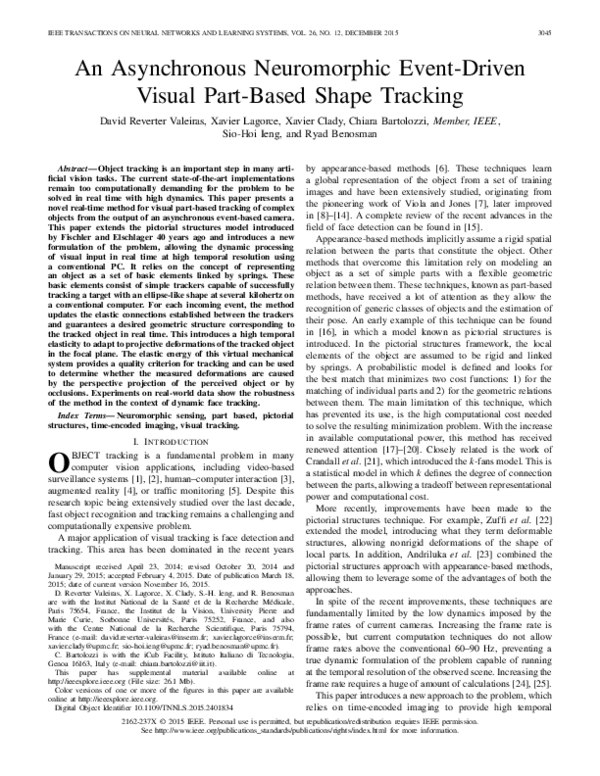 (PDF) An Asynchronous Neuromorphic Event-Driven Visual Part-Based Shape ...