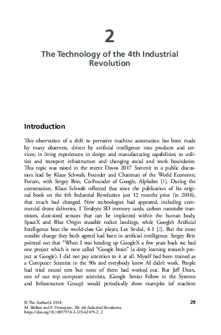 (PDF) The Technology of the 4th Industrial Revolution