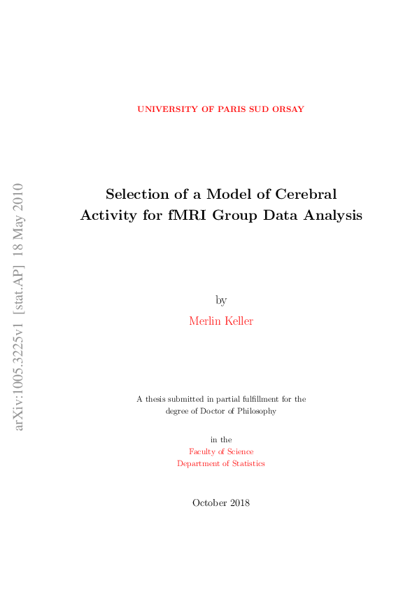 (PDF) Selection of a Model of Cerebral Activity for fMRI Group Data ...