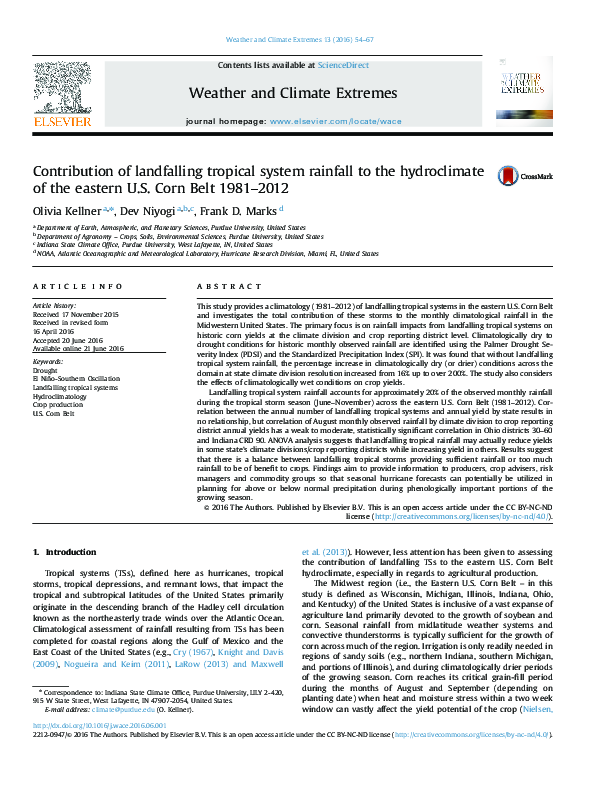 (PDF) Contribution of landfalling tropical system rainfall to the ...