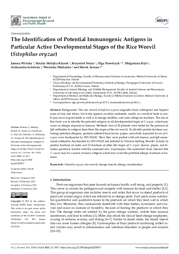 (PDF) The Identification of Potential Immunogenic Antigens in ...