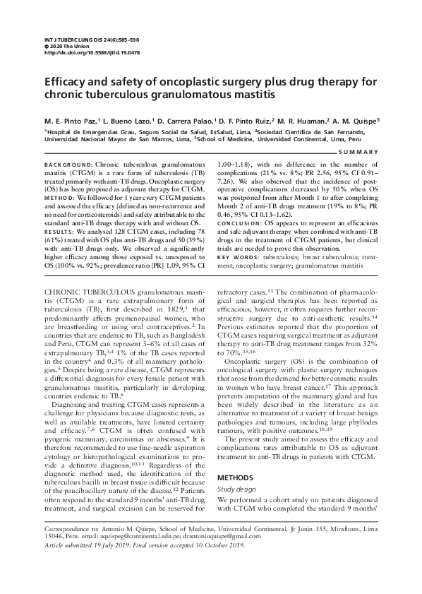(PDF) Efficacy and safety of oncoplastic surgery plus drug therapy for ...