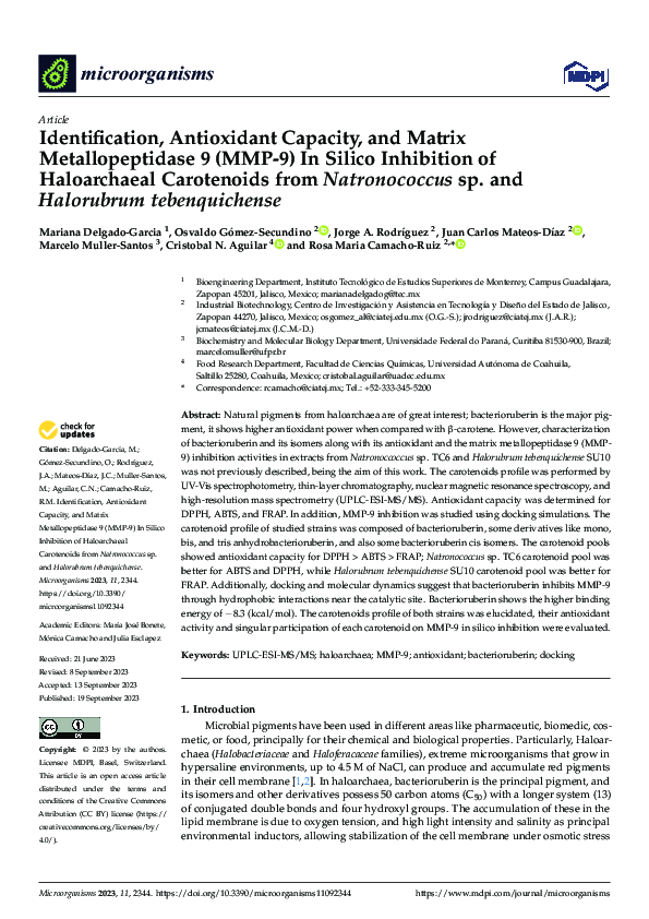 (PDF) Identification, Antioxidant Capacity, and Matrix Metallopeptidase ...