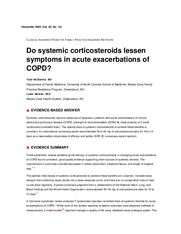 (PDF) Do systemic corticosteroids lessen symptoms in acute ...