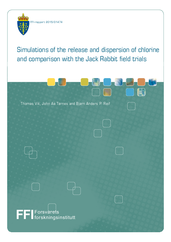(PDF) Simulations of the release and dispersion of chlorine and ...