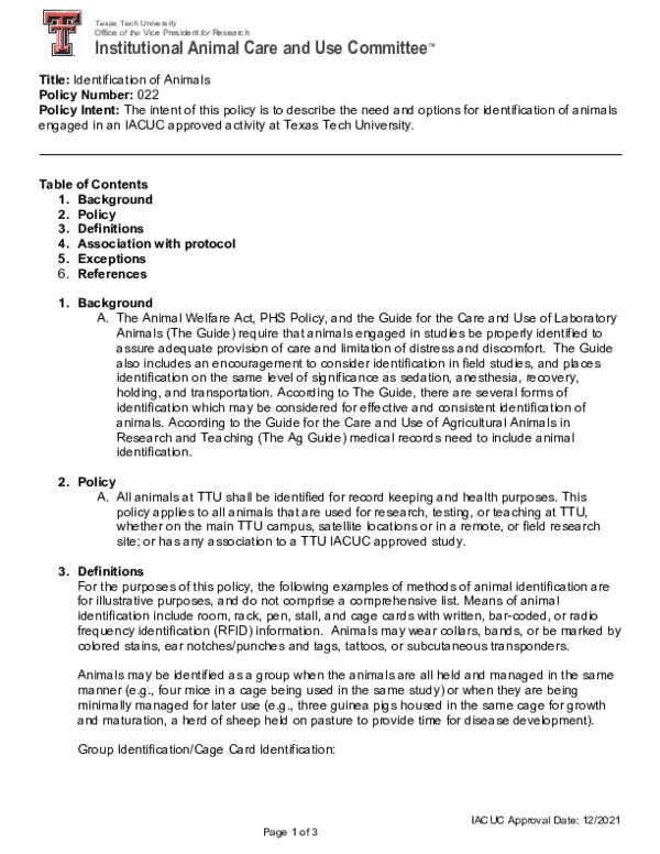 (PDF) Rodent Tagging And Identification