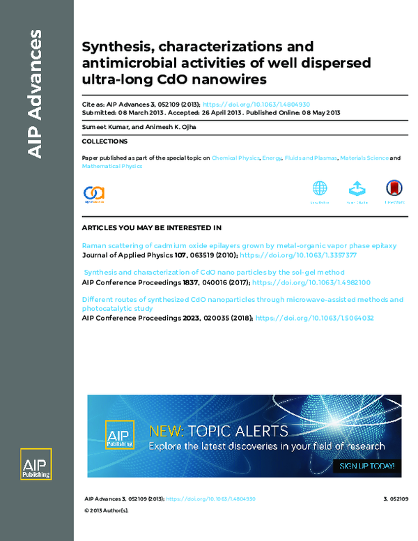 (PDF) Synthesis, characterizations and antimicrobial activities of well ...