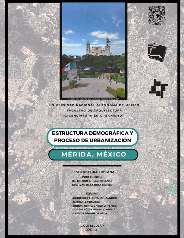 (PDF) MÉRIDA, MÉXICO ESTRUCTURA DEMOGRÁFICA Y PROCESO DE URBANIZACIÓN