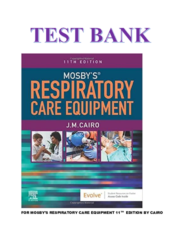 (PDF) FOR MOSBY'S RESPIRATORY CARE EQUIPMENT 11 TH EDITION BY CAIRO