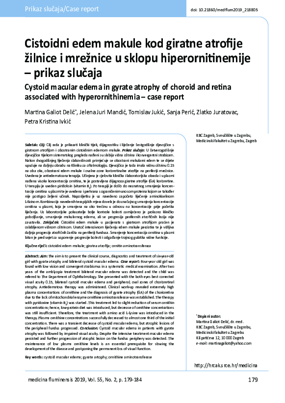 (PDF) Cystoid macular edema in gyrate atrophy of choroid and retina ...