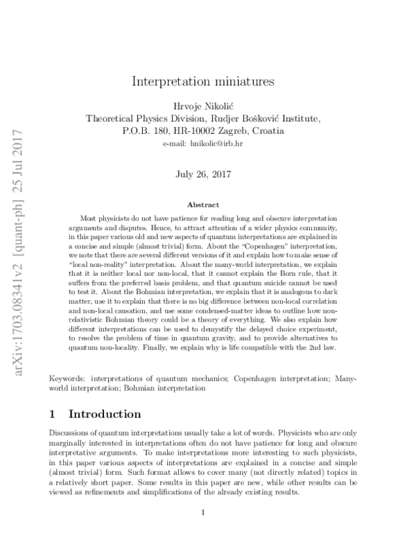 (PDF) Interpretation miniatures