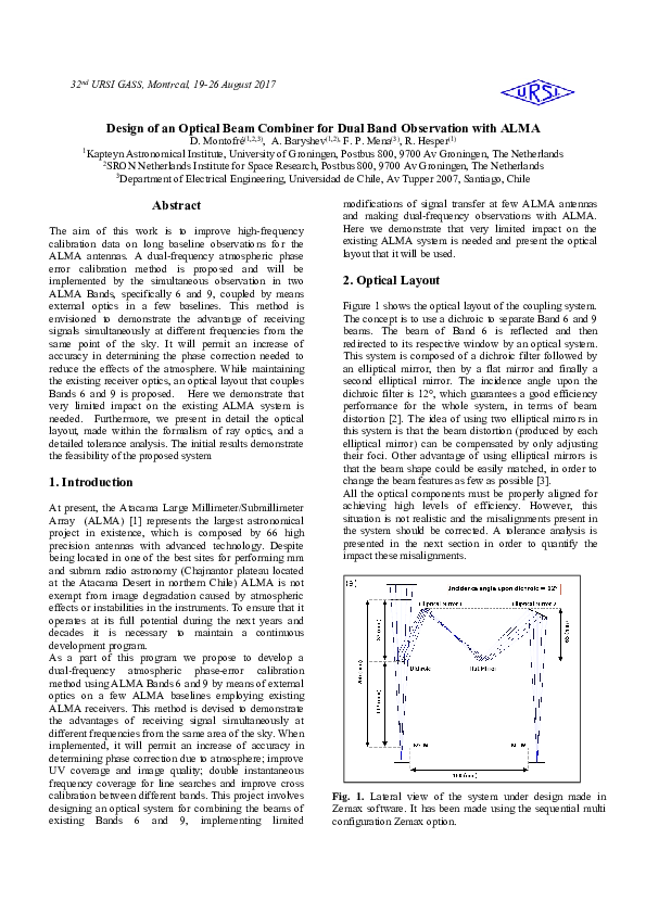 (PDF) Design of an optical beam combiner for dual band observation with ...