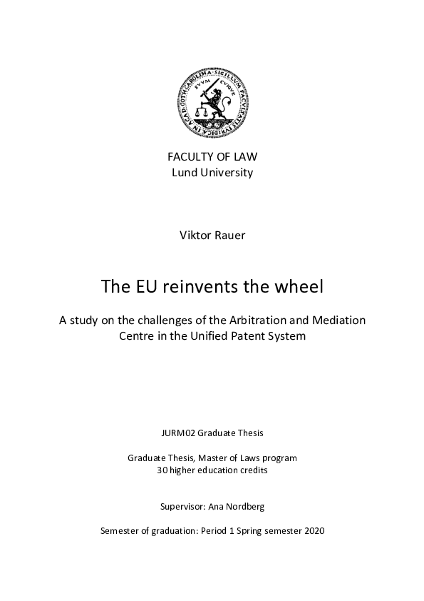 (PDF) The EU reinvents the wheel: A study on the challenges of the ...