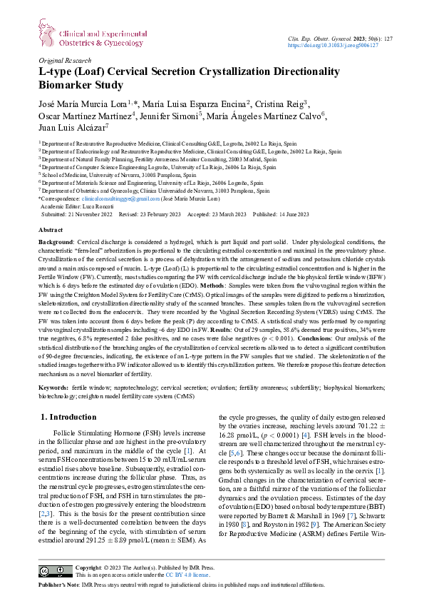 (PDF) L-type (Loaf) Cervical Secretion Crystallization Directionality ...