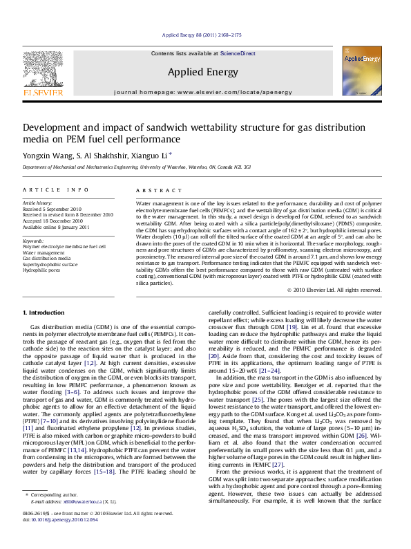 (PDF) Development and impact of sandwich wettability structure for gas