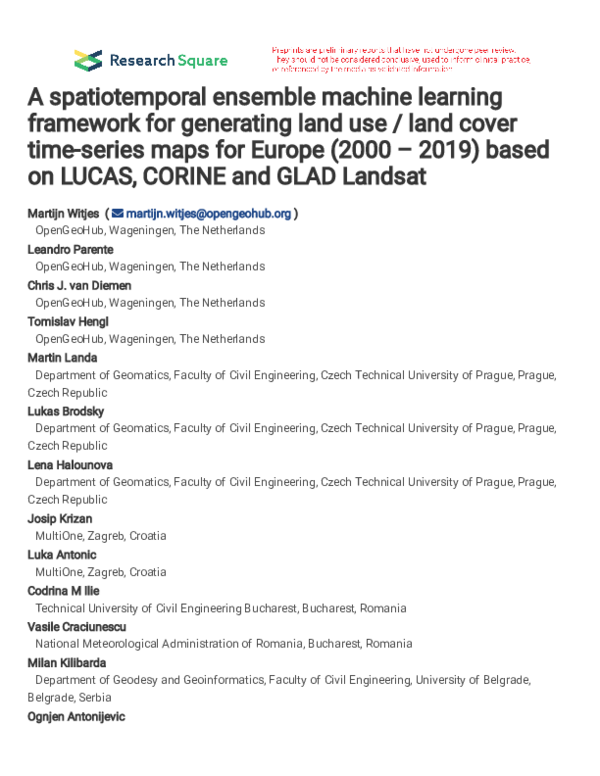 (PDF) A spatiotemporal ensemble machine learning framework for ...