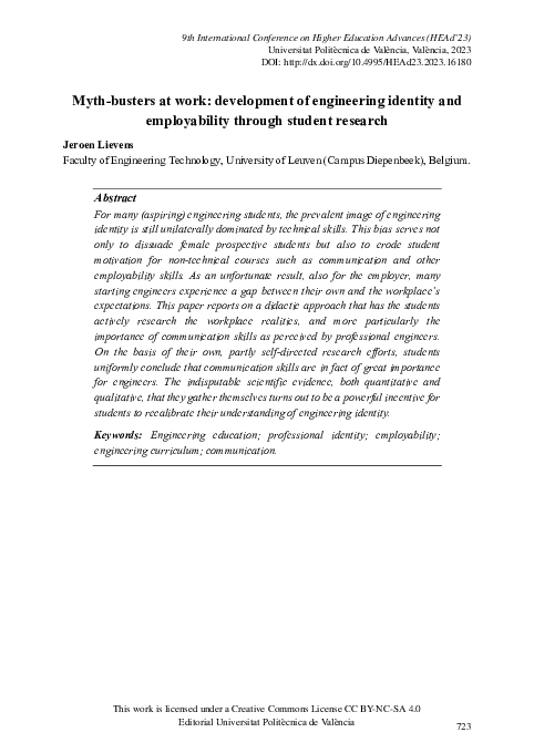 (PDF) Myth-busters at work: Development of engineering identity and ...