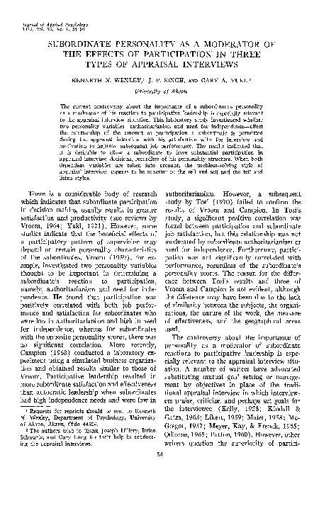 (PDF) Subordinate personality as a moderator of the effects of ...