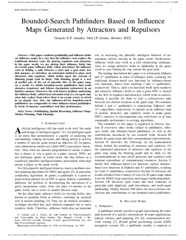 (PDF) Bounded-Search Pathfinders Based on Influence Maps Generated by ...
