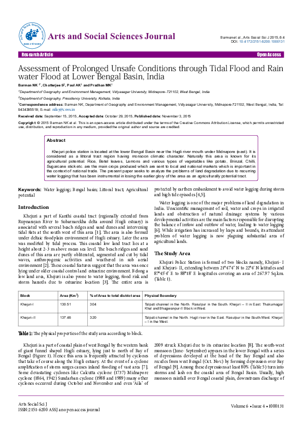 (PDF) Assessment of Prolonged Unsafe Conditions through Tidal Flood and ...